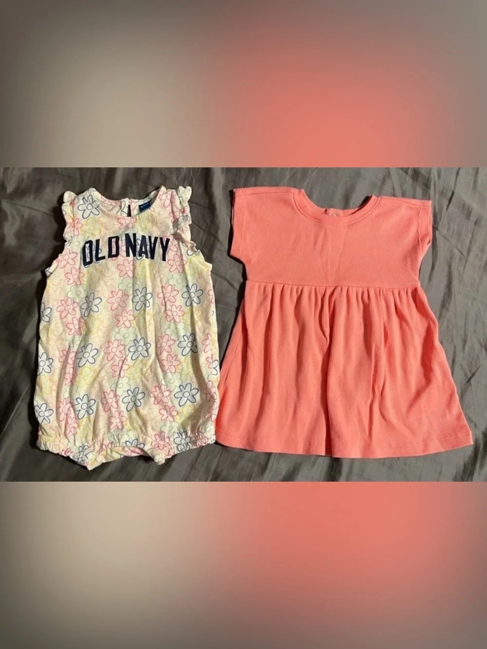 Baby girl romper and dress